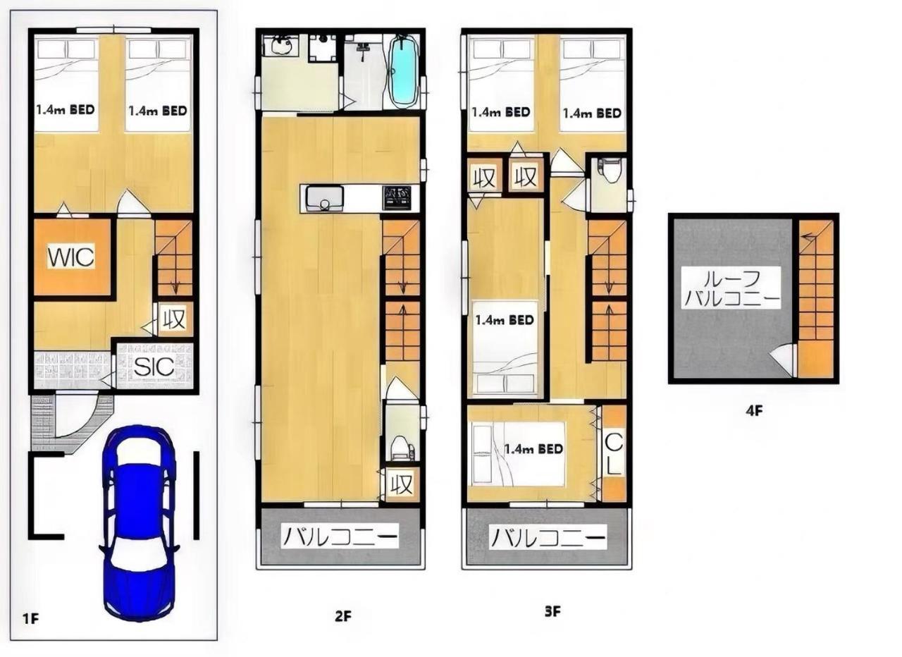 Вилла Westhouse A 天下茶屋店 Осака Экстерьер фото